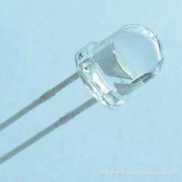 5mm Round, White LED with 6500K, 100 Degrees
